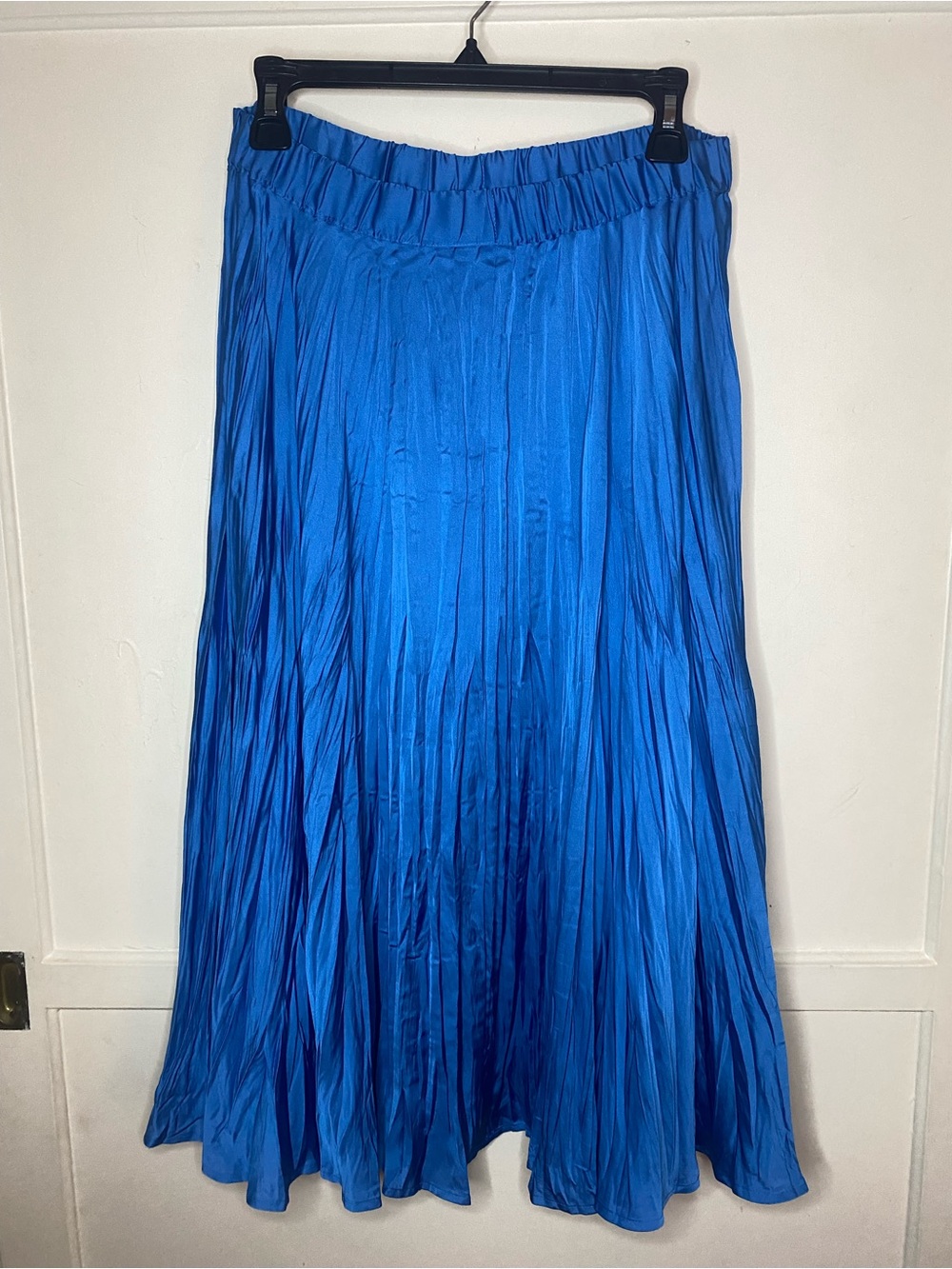 J-Jill Electric Royal Blue Pleated Flowy Midi Skirt - Picture 2 of 4